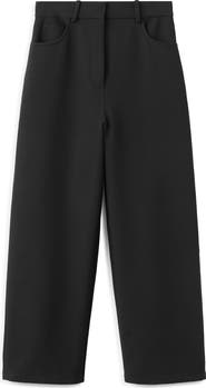 MANGO Crop Straight Leg Pants