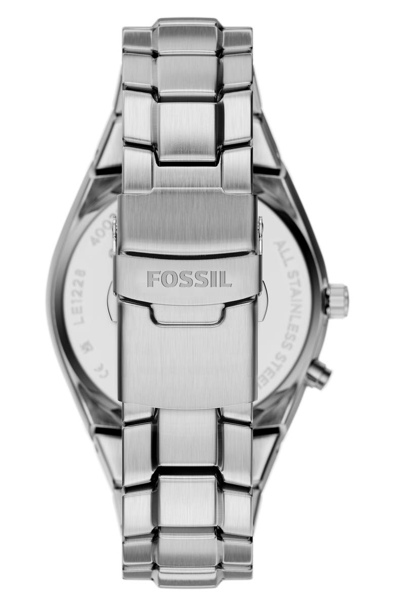 Fossil Archival Big Tic<sup>®</sup> Anadigi Bracelet Watch, 40mm, Alternate, color, Silver