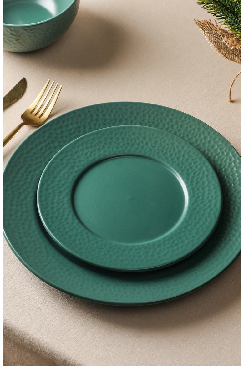 Topaz Stoneware 24-Piece Dinnerware Set, Alternate, color, Smoke Green