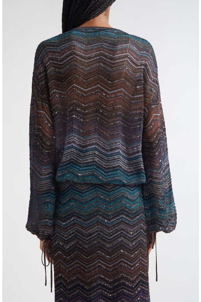 Zigzag Metallic Sequin Sweater, Alternate, color, DARK BLUE TONES