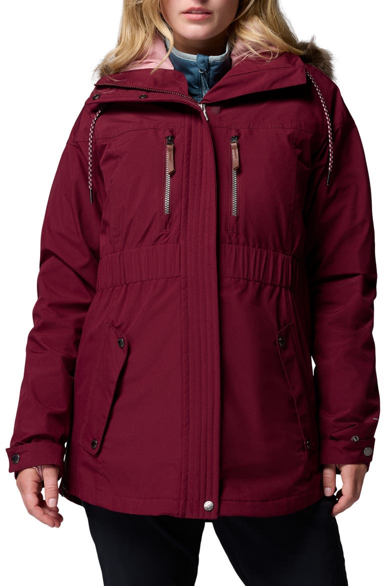 Payton Pass™ II Interchange Waterproof 3-in-1 Jacket, Main, color, RICH WINE