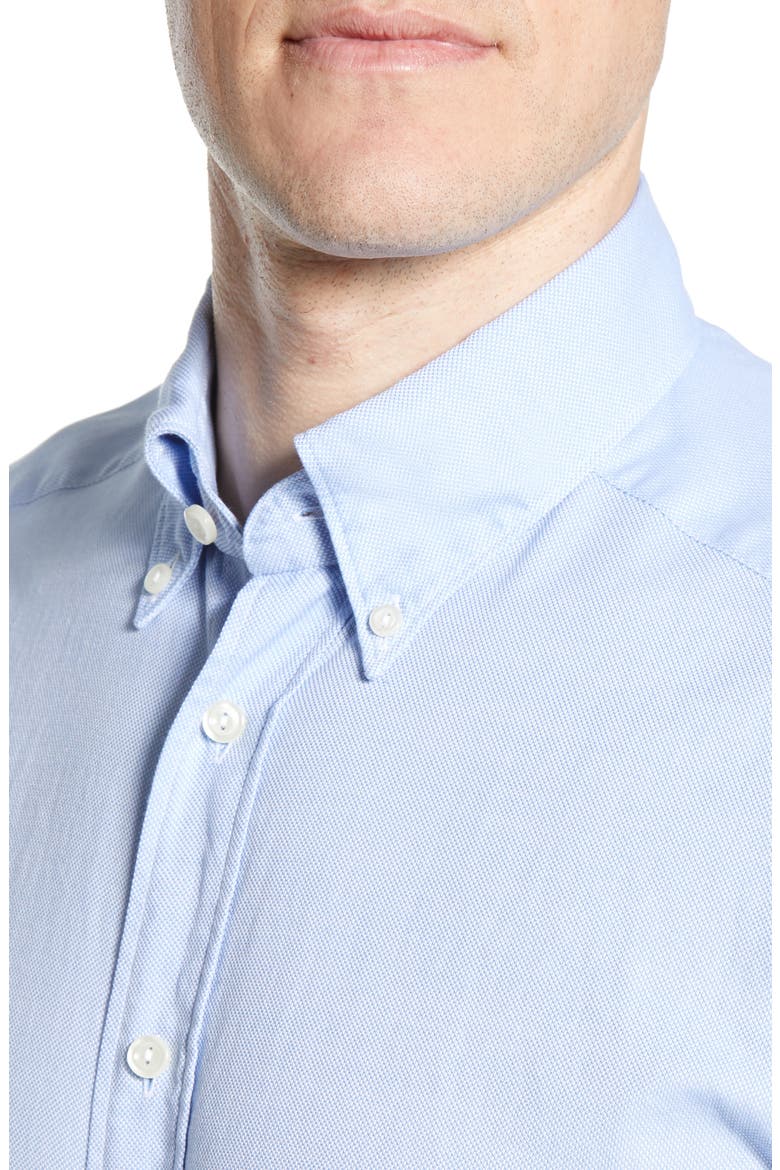 Contemporary Fit Oxford Casual Shirt, Alternate, color, BLUE