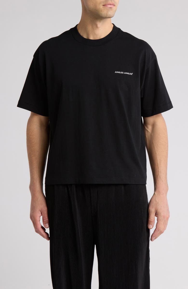 JUNGLES Have Fun Be Nice Oversize Embellished Graphic T-Shirt, Main, color, 