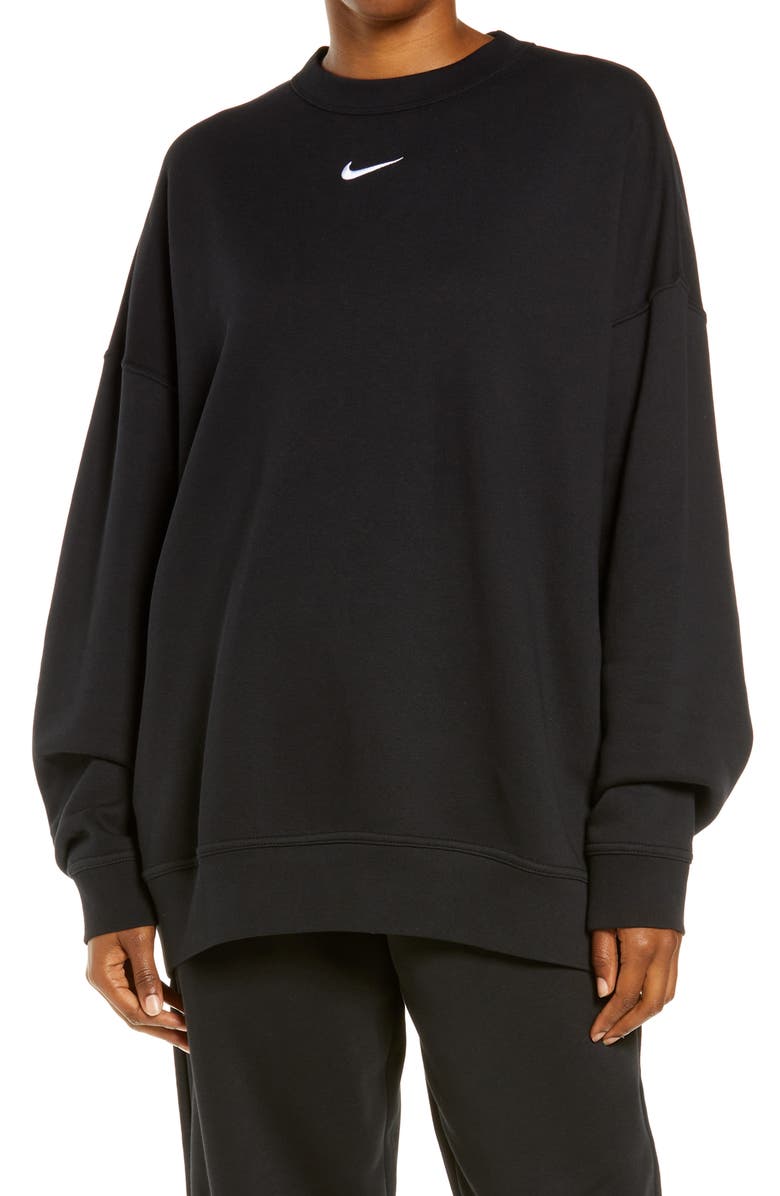 Nike Sportswear Collection Essentials Oversize Fleece Crew Sweatshirt, Main, color, 