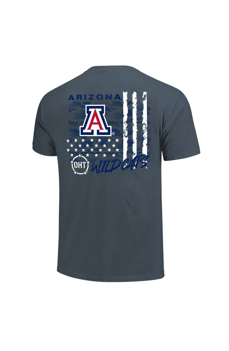 IMAGE ONE Men's Navy Arizona Wildcats Comfort Colors OHT Camo Overlay T-Shirt, Alternate, color, Navy