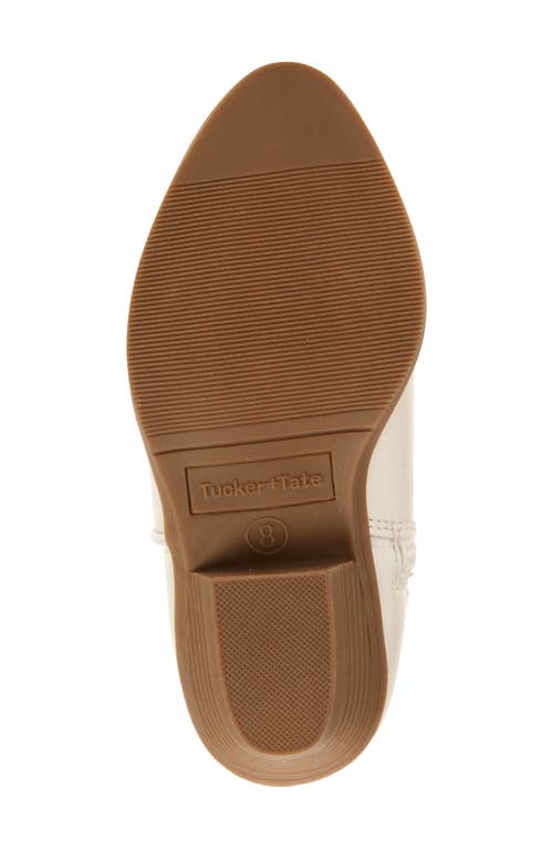 Tucker + Tate Cowboy Boot In White Pearl