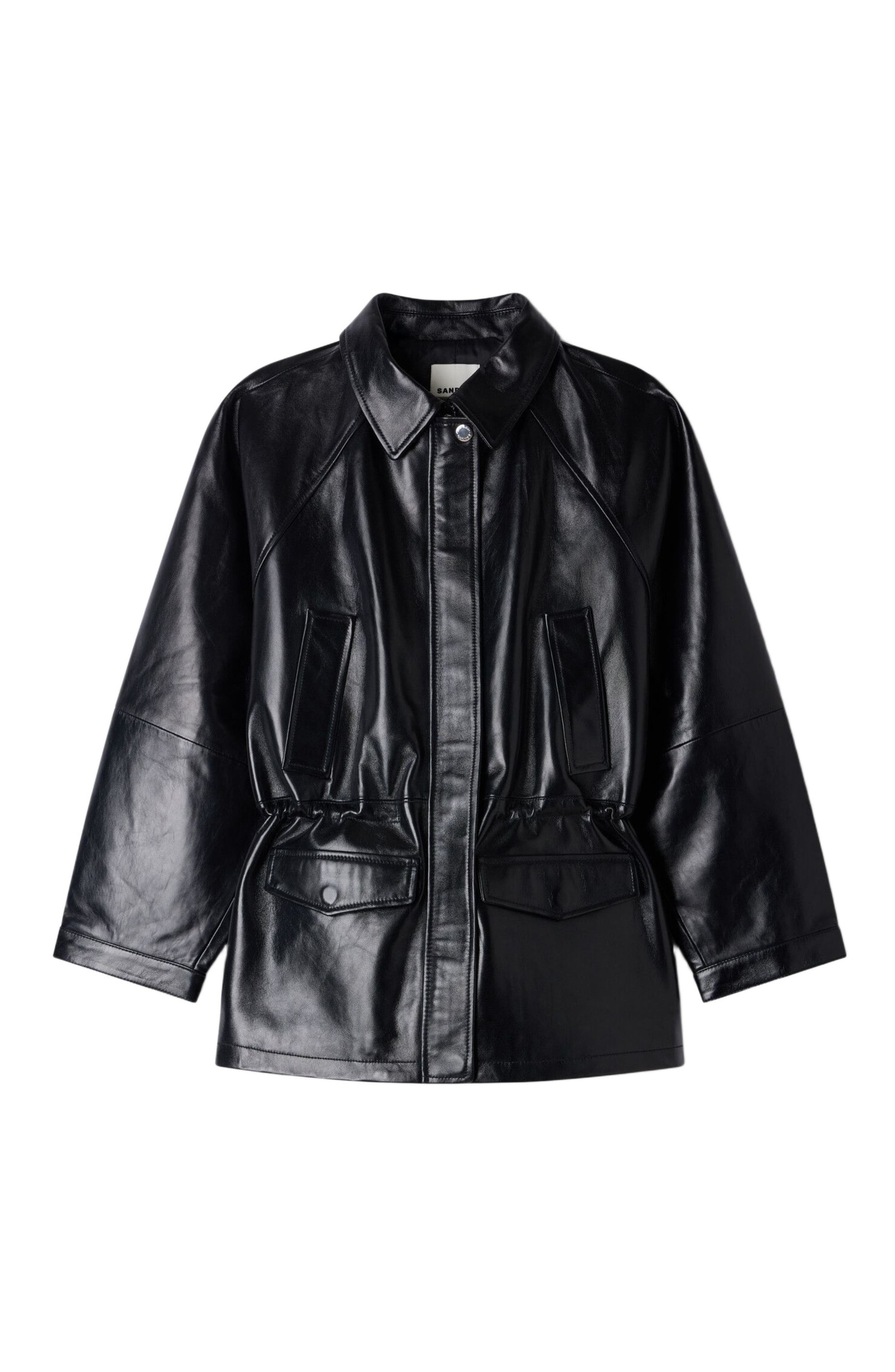 Smooth leather jacket