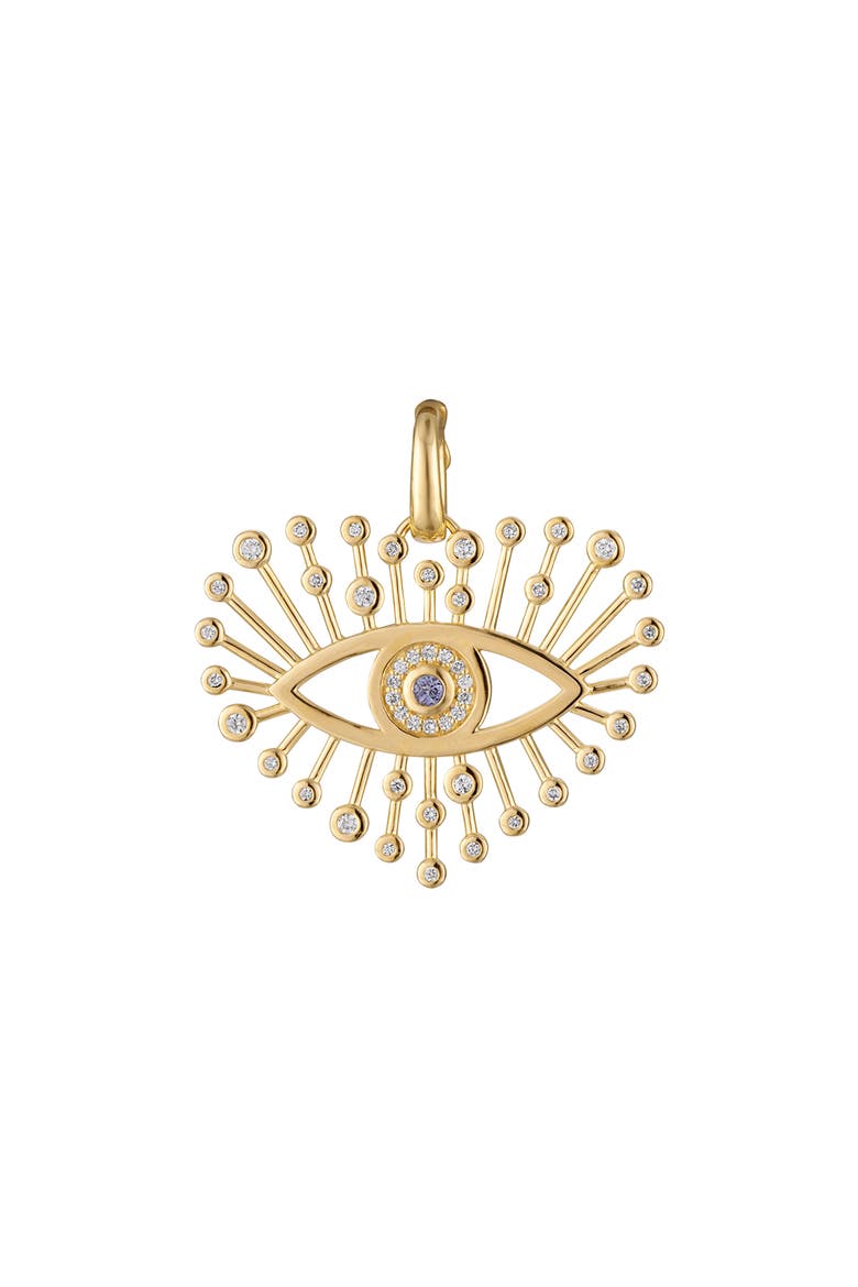 Protection & Love Diamond Pendant, Main, color, METALLIC GOLD