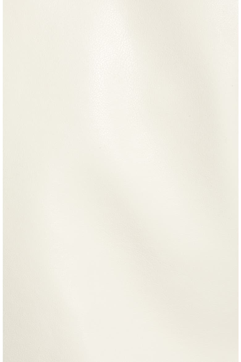Faux Leather Moto Jacket, Alternate, color, WHITE