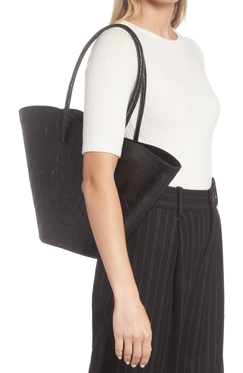 Little Liffner Tall Tulip Leather Tote, Alternate, color,