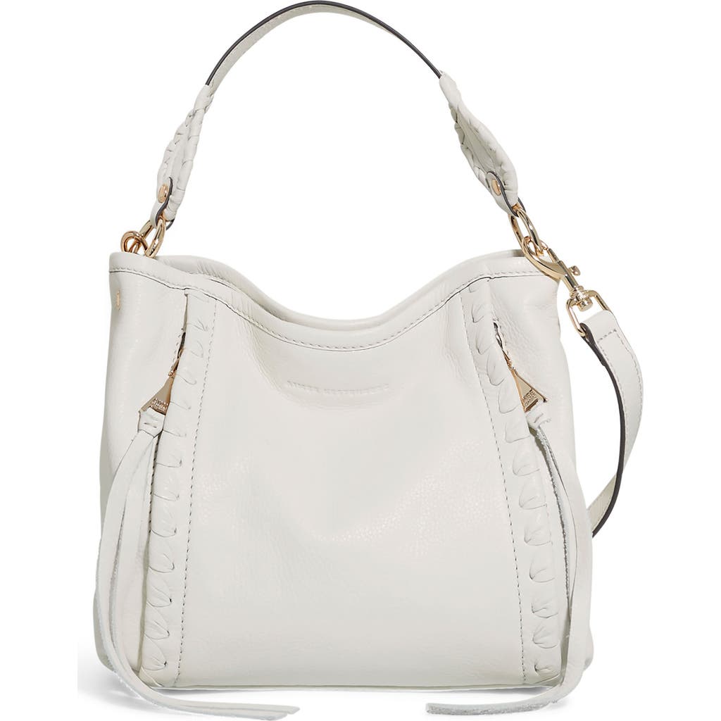 Aimee Artisan Leather Bucket Bag In White