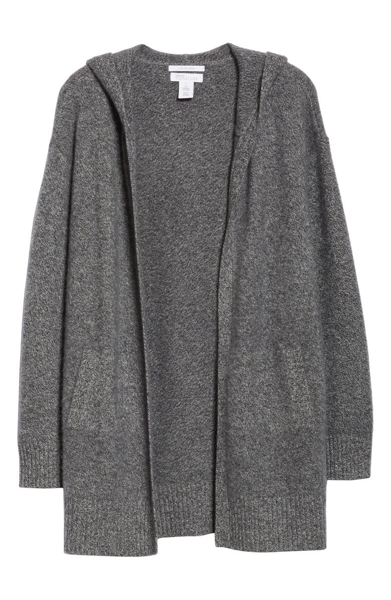 Nordstrom Signature Hooded Boiled Cashmere Cardigan, Alternate, color, 