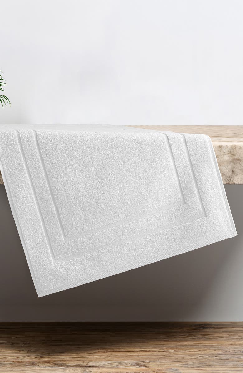 Linum Home Textiles Anovia Cotton Bath Mat, Alternate, color, White