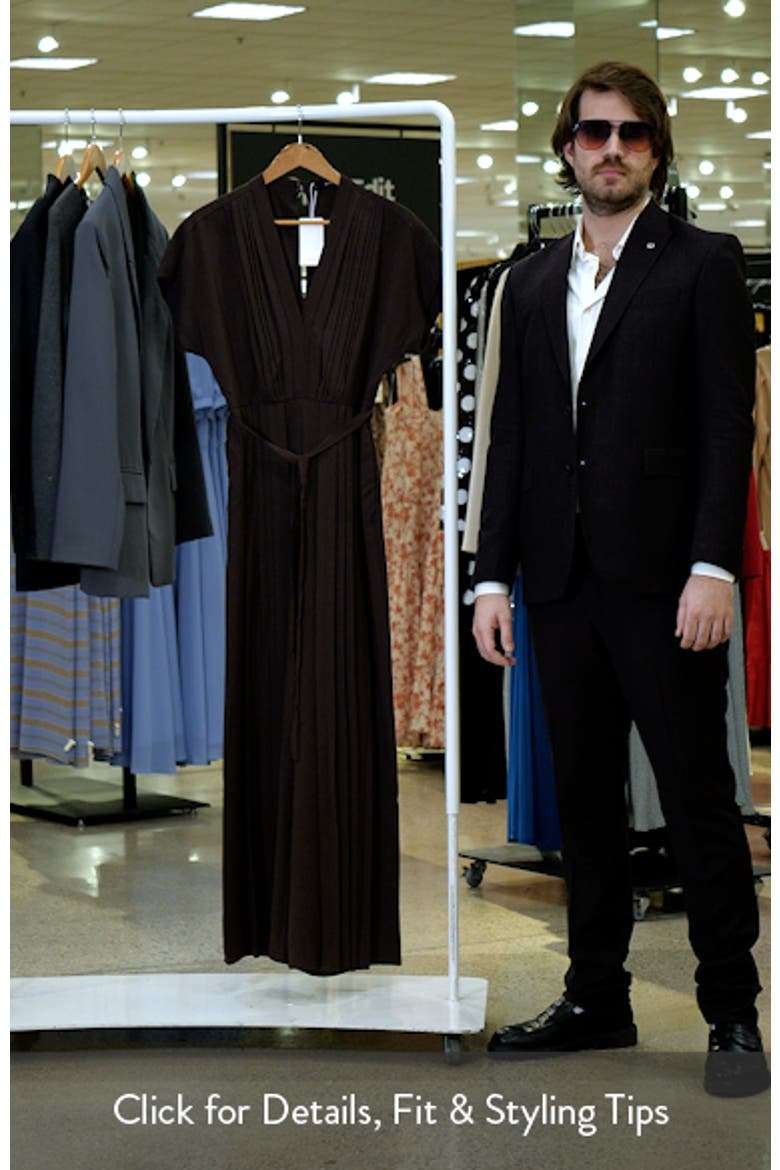Pleated Tie Belt Jumpsuit video