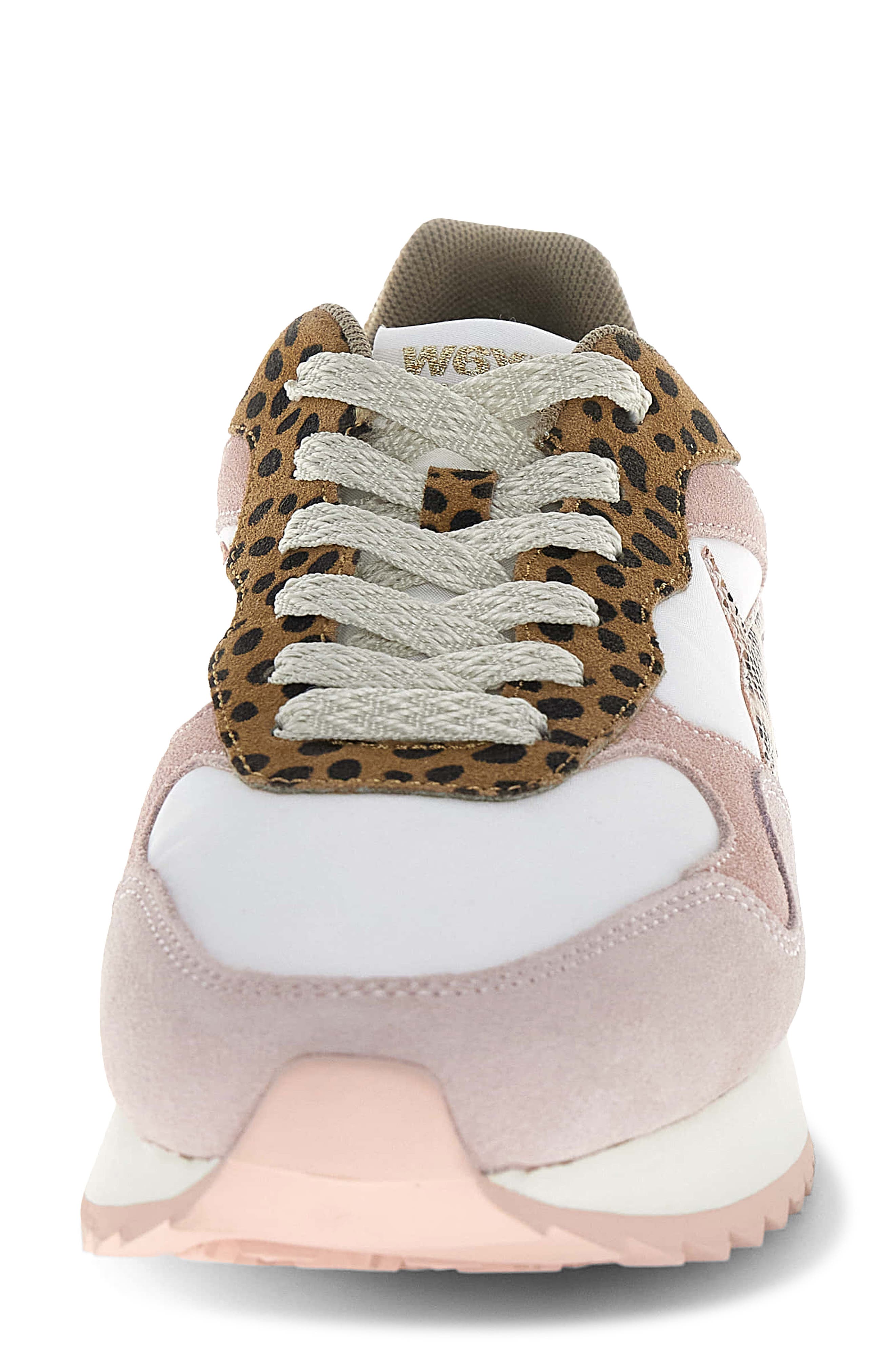 W6YZ Yak Mixed Media Sneaker, Alternate, color, Beige White