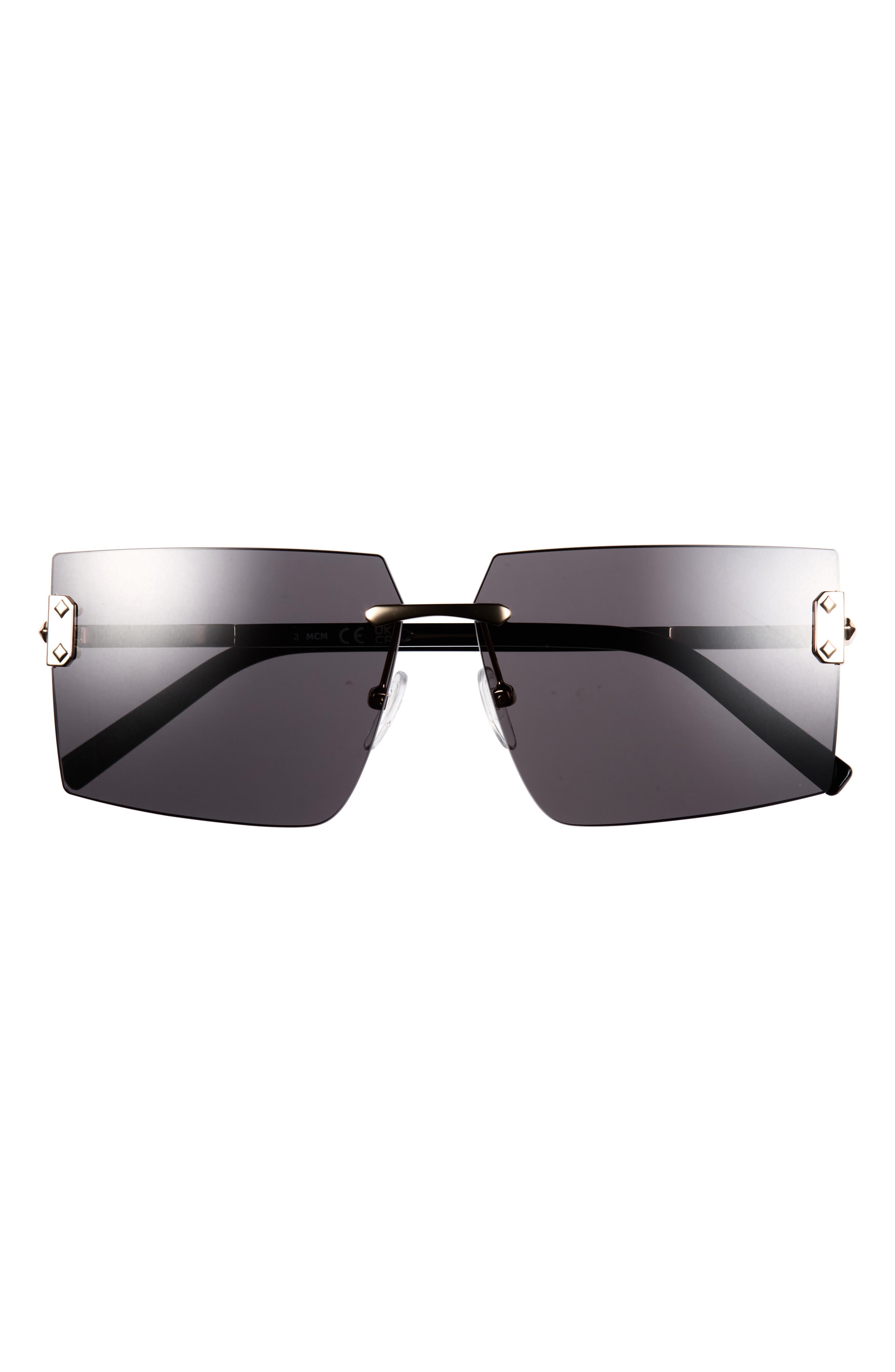 62mm Rectangular Sunglasses