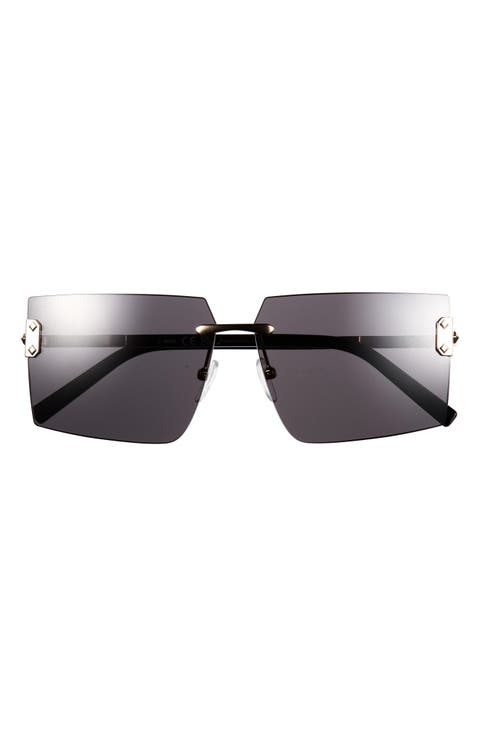 62mm Rectangular Sunglasses