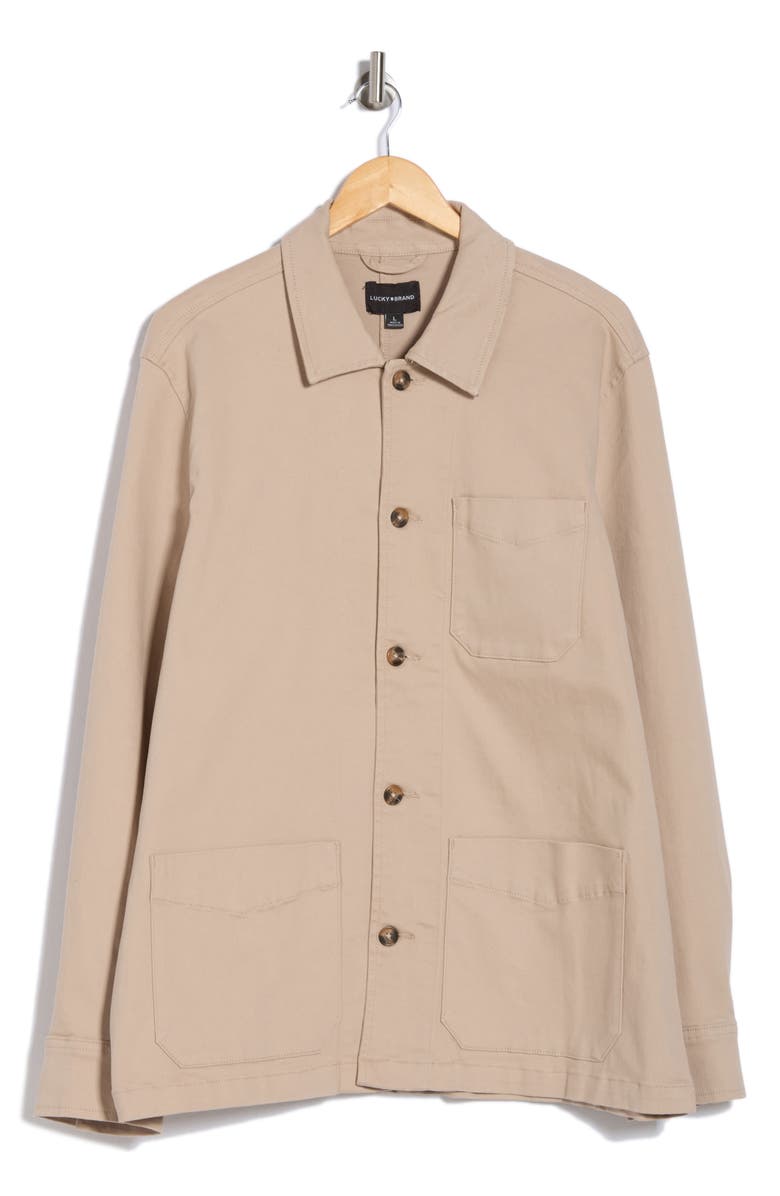 Lucky Brand Solid Chore Jacket, Alternate, color, Simply Taupe