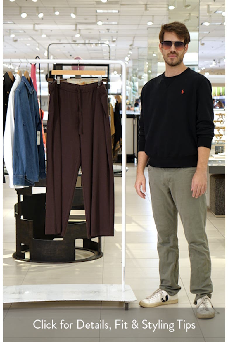Ankle Wide Leg Drawstring Pants video