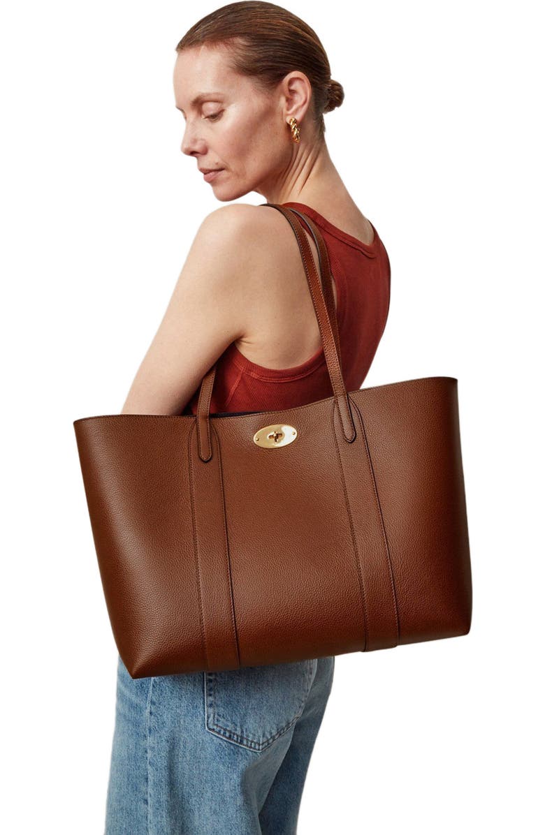 Mulberry Bayswater Leather Tote, Alternate, color, Oak