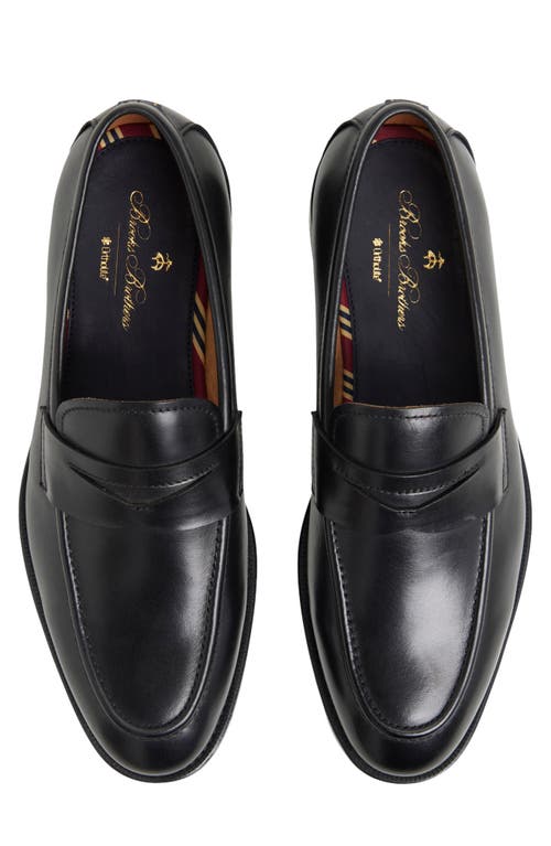 Brooks Brothers Glenrock Penny Loafer In Black