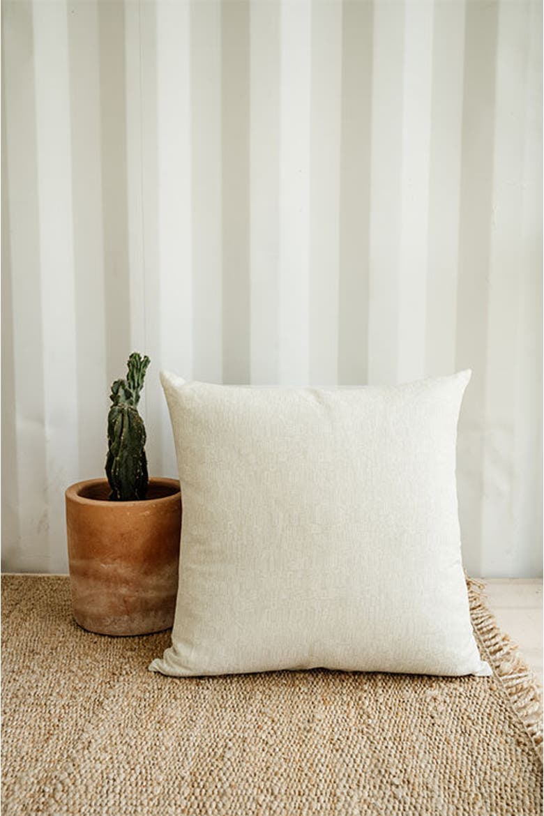 Leucadia in Eleuthera 24" x 24" Pillow, Alternate, color, Beige