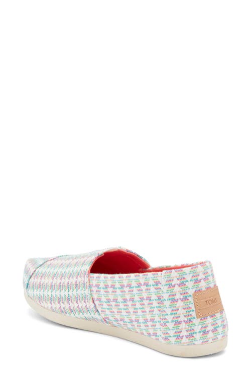 Toms Alpargata Slip-on In White Multi-color