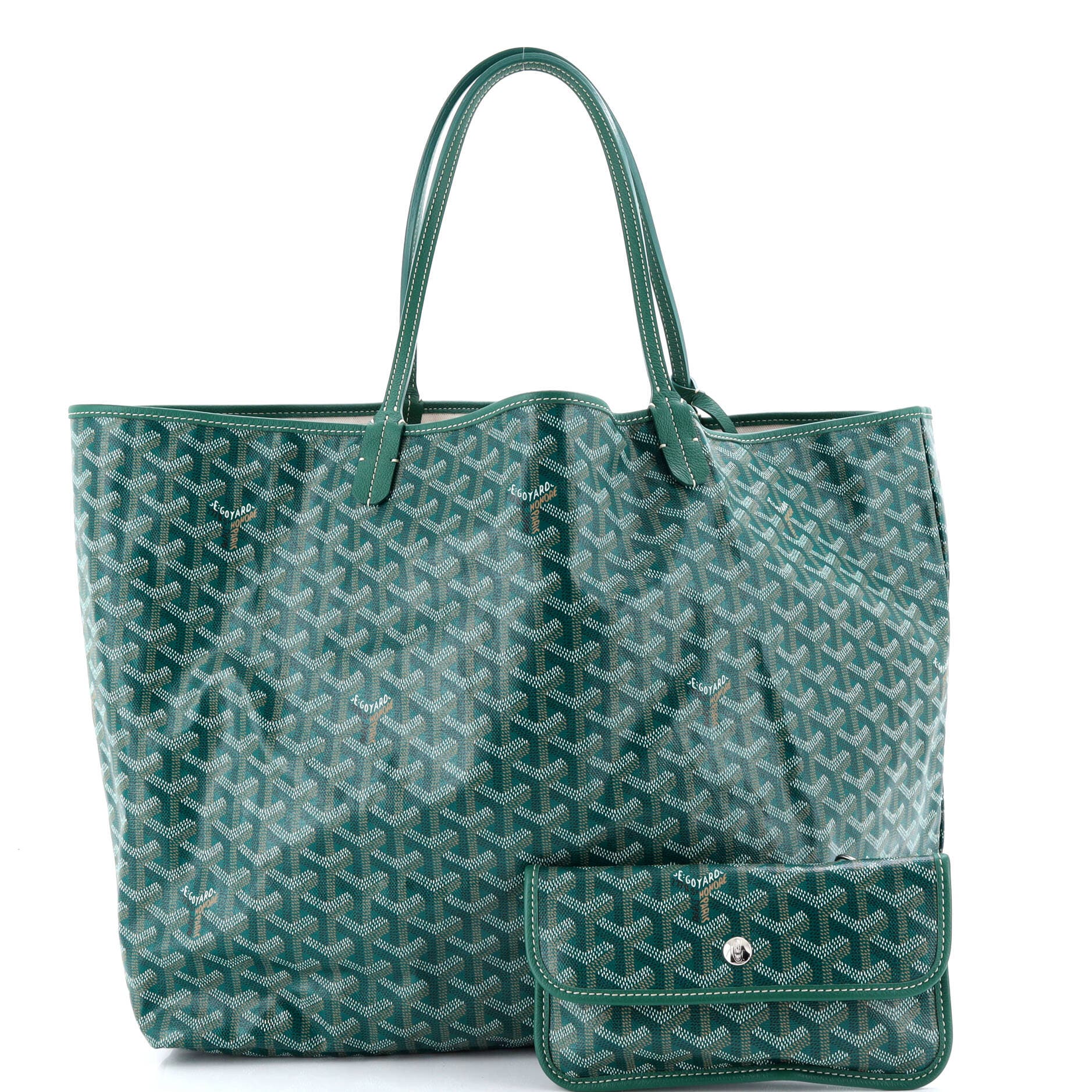 Pre-Owned Goyard Saint Louis Tote Coated Canvas GM, Alternate, color, 