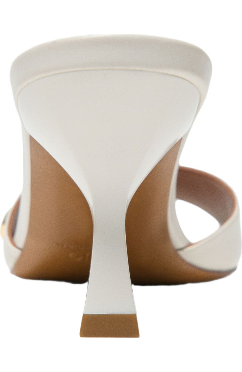 maje Leather mules, Alternate, color, White
