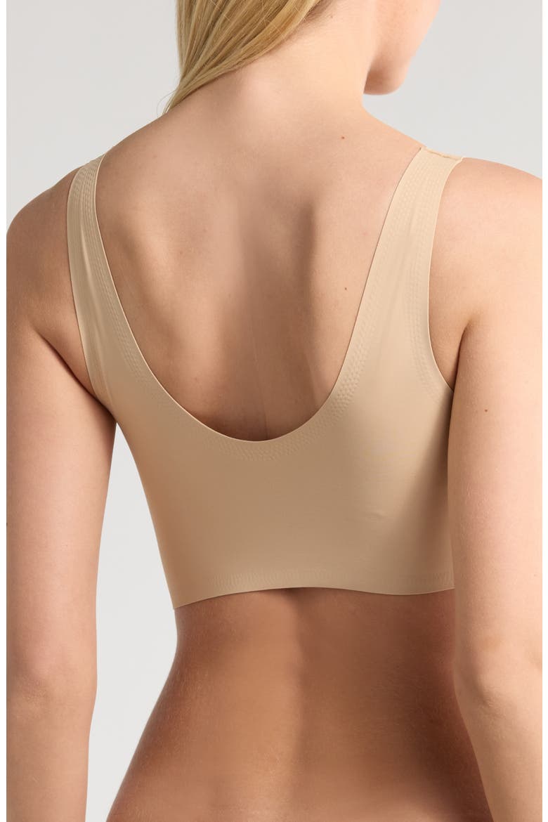 True Body Boost V-Neck Bra, Alternate, color, DESERT