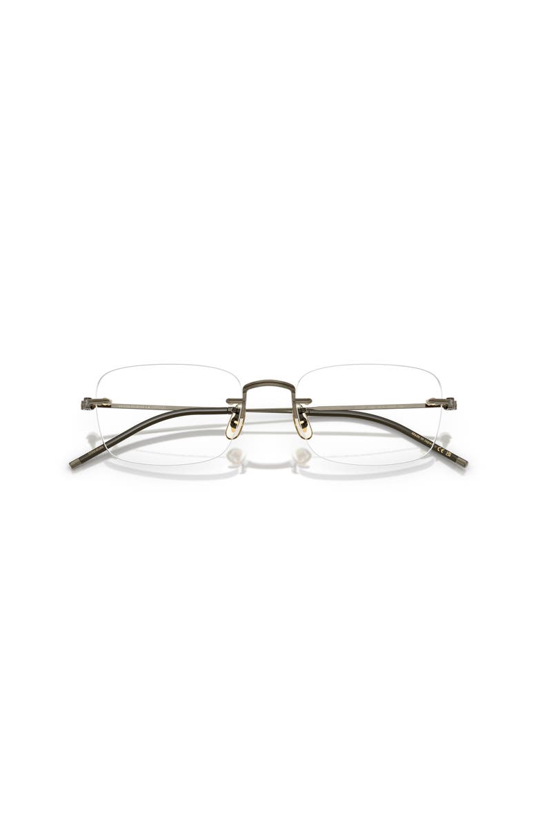 Oliver Peoples 53mm Rectangle optical glasses, Alternate, color, Gold