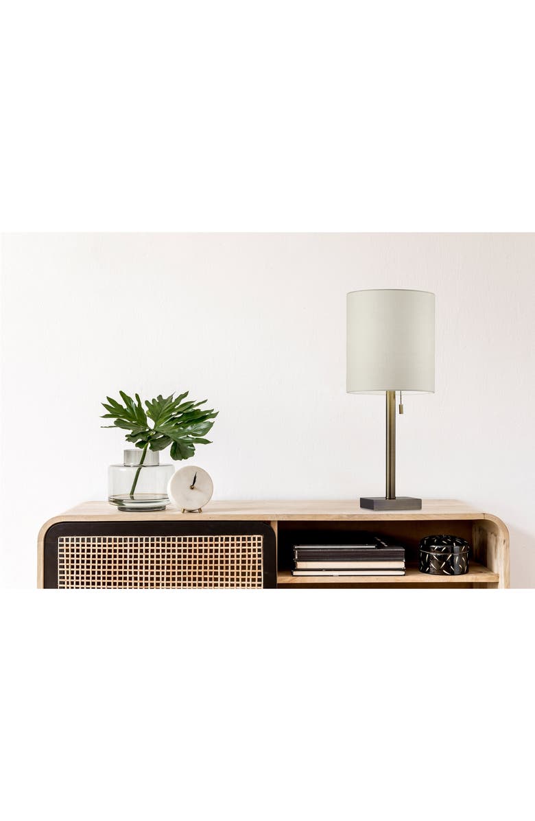 ADESSO LIGHTING Liam Table Lamp, Alternate, color, Antique Brass