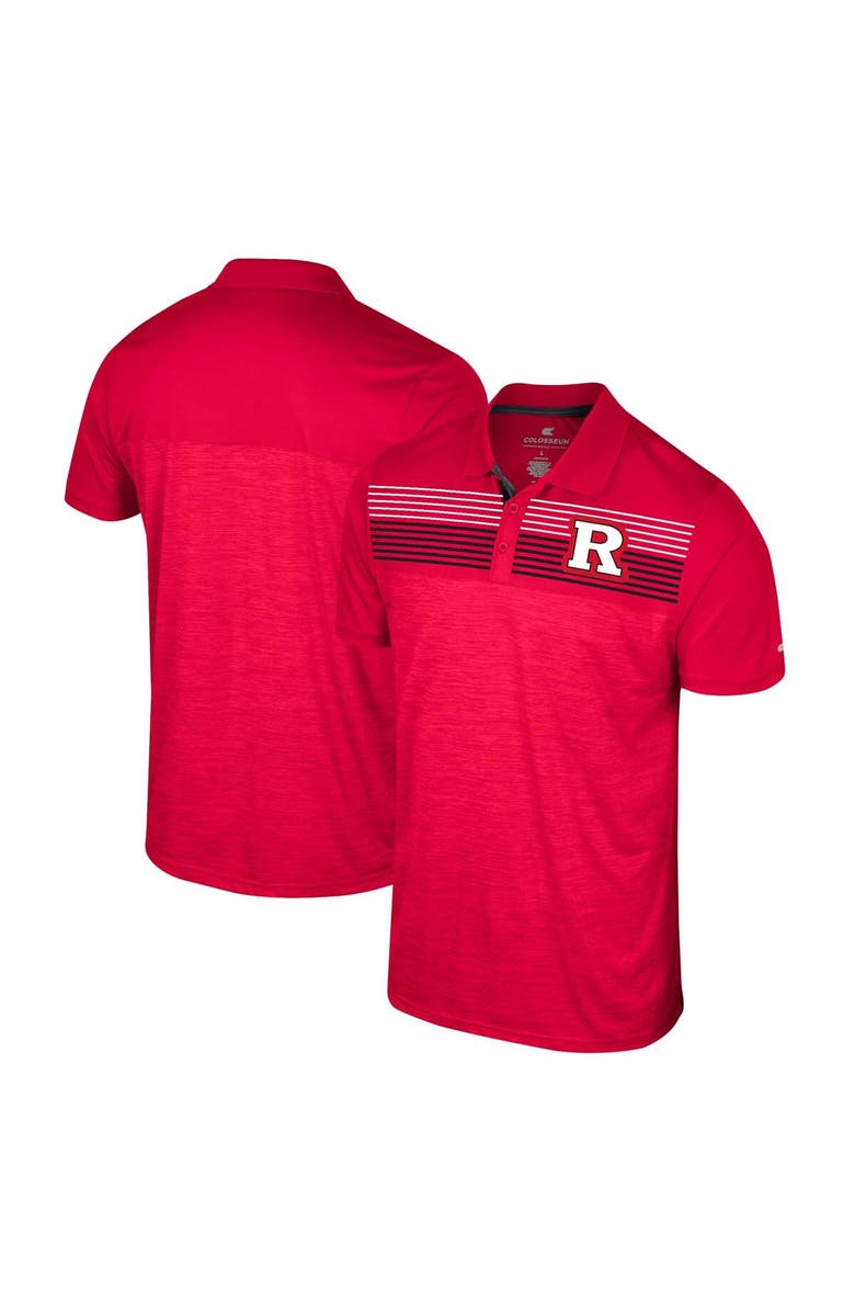 COLOSSEUM Men's Colosseum Scarlet Rutgers Scarlet Knights Langmore Polo, Main, color,