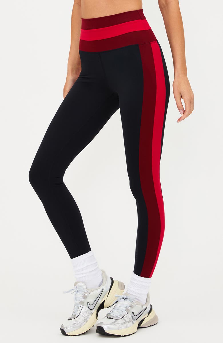 Beach Riot Mariella Colorblock Leggings, Main, color, Redwood Colorblock