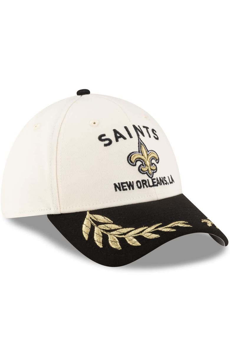 New Era Men's New Era Cream/Black New Orleans Saints 2025 NFL Draft 39THIRTY Flex Hat, Alternate, color, Cream