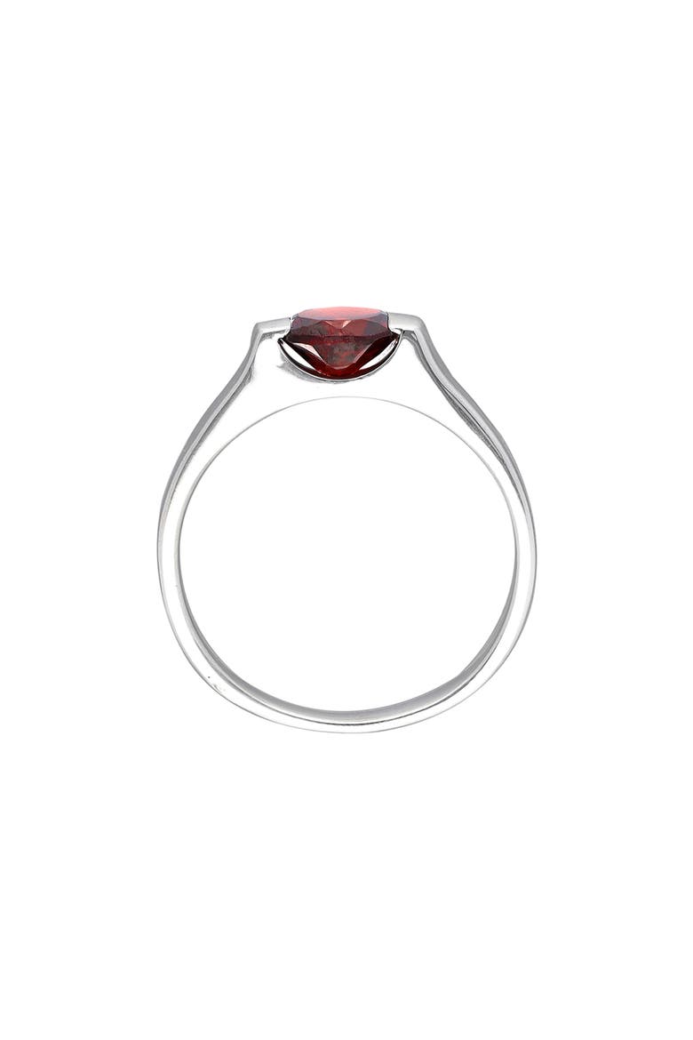 Garnet Floating Ring, Alternate, color, RED