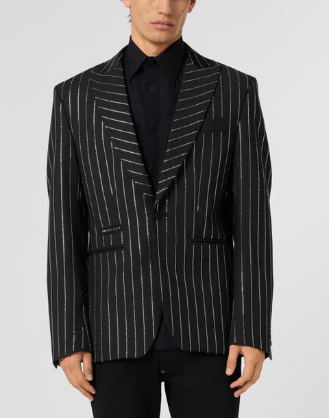 Jacquard Blazer Lord Fit Strass Men