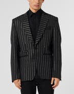 PHILIPP PLEIN Jacquard Blazer Lord Fit Strass Men