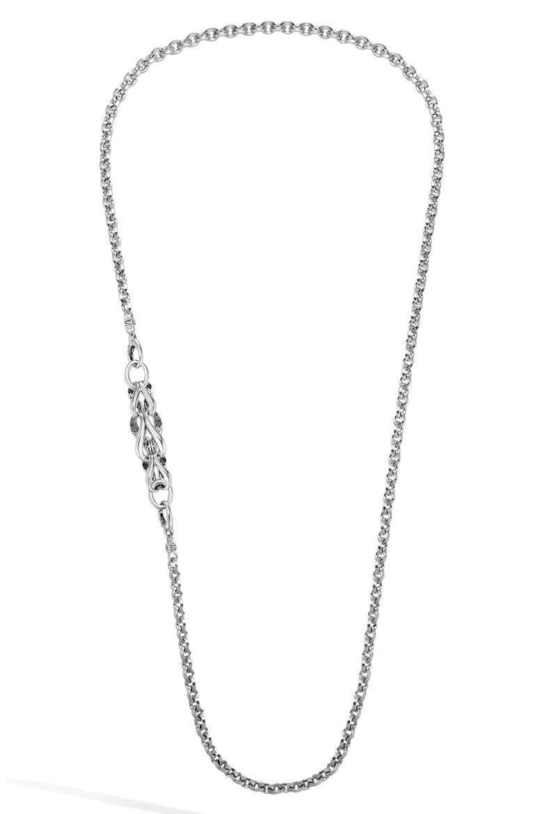 Asli Classic Chain Double Row Necklace, Alternate, color, SILVER