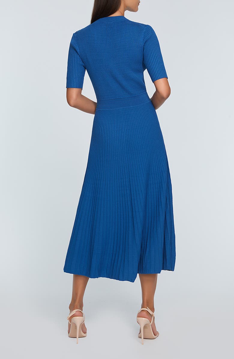 Elie Tahari Kaya Rib Midi Sweater Dress, Alternate, color,