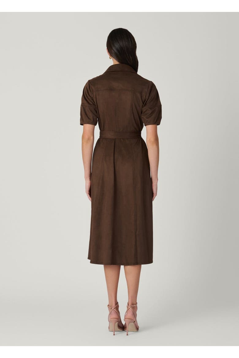 Mara Espresso Suede Dress, Alternate, color, Espresso