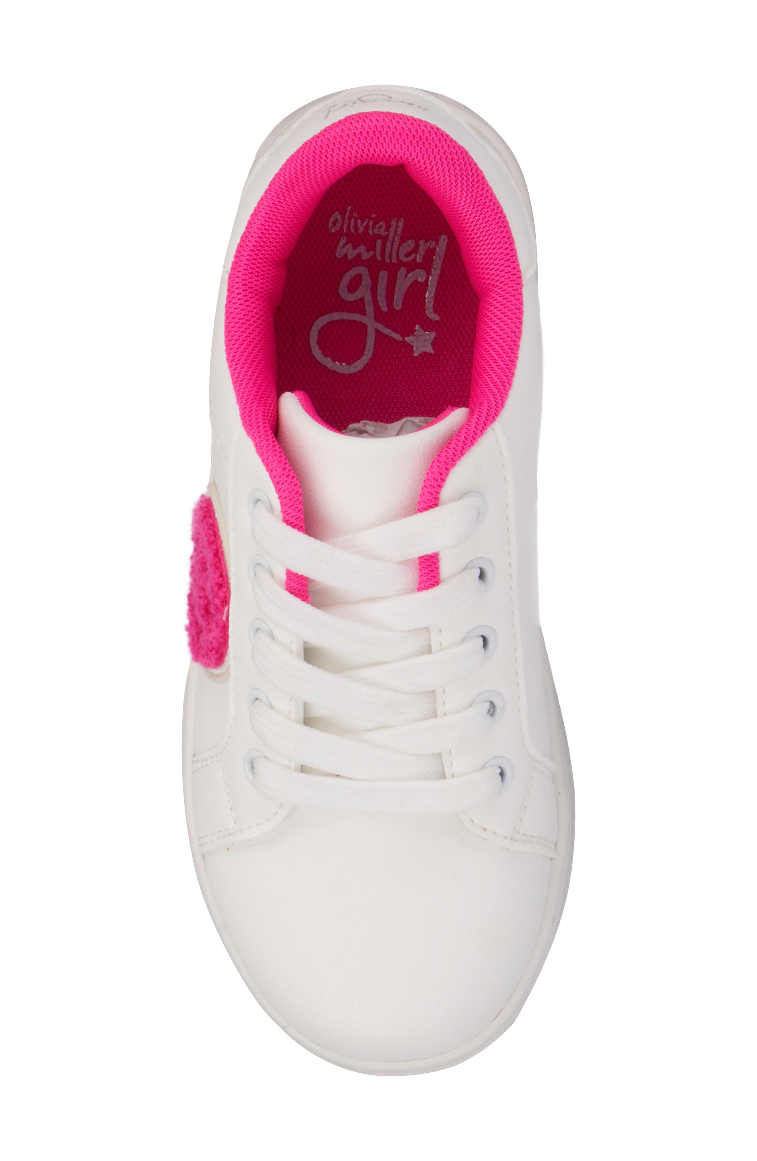 OLIVIA MILLER Kids' Smiley Face Sneaker, Alternate, color, 