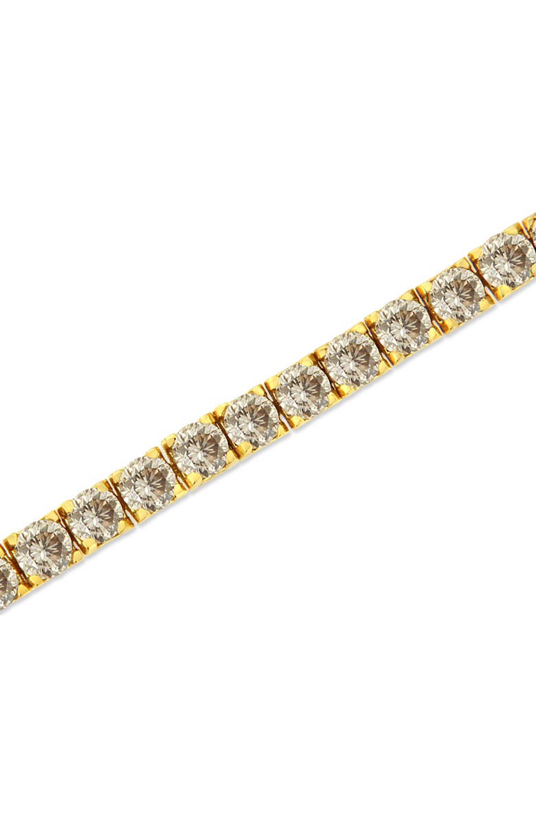 Haus of Brilliance 14K Yellow Gold Plated Silver 8.0 Cttw Diamond Classic Link Tennis Bracelet, Alternate, color, Yellow