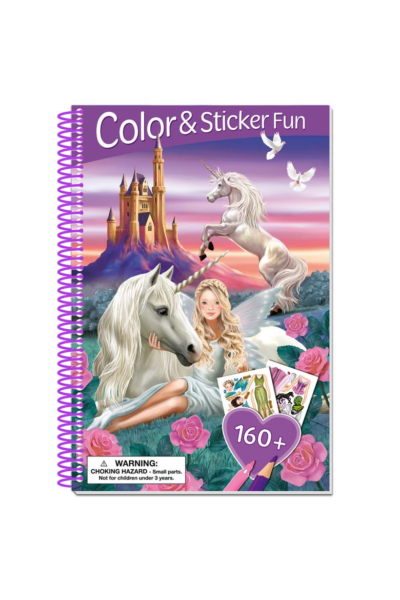 Color & Sticker Book, Main, color, Purple