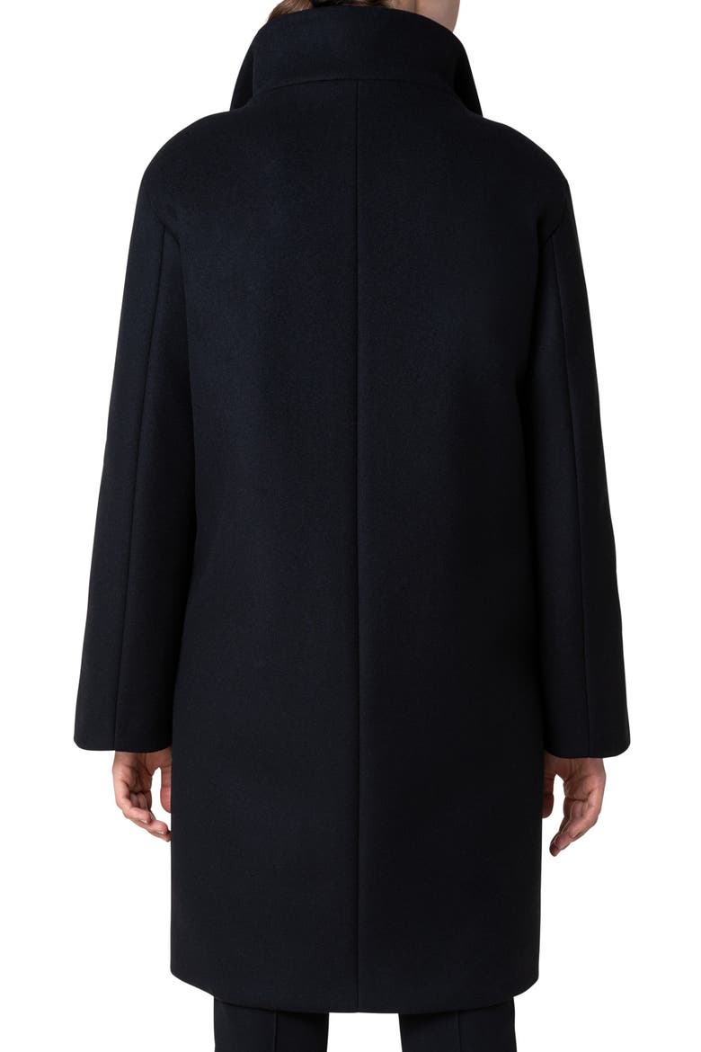 2-in-1 Quilted & Wool Blend Car Coat, Alternate, color, 009 BLACK