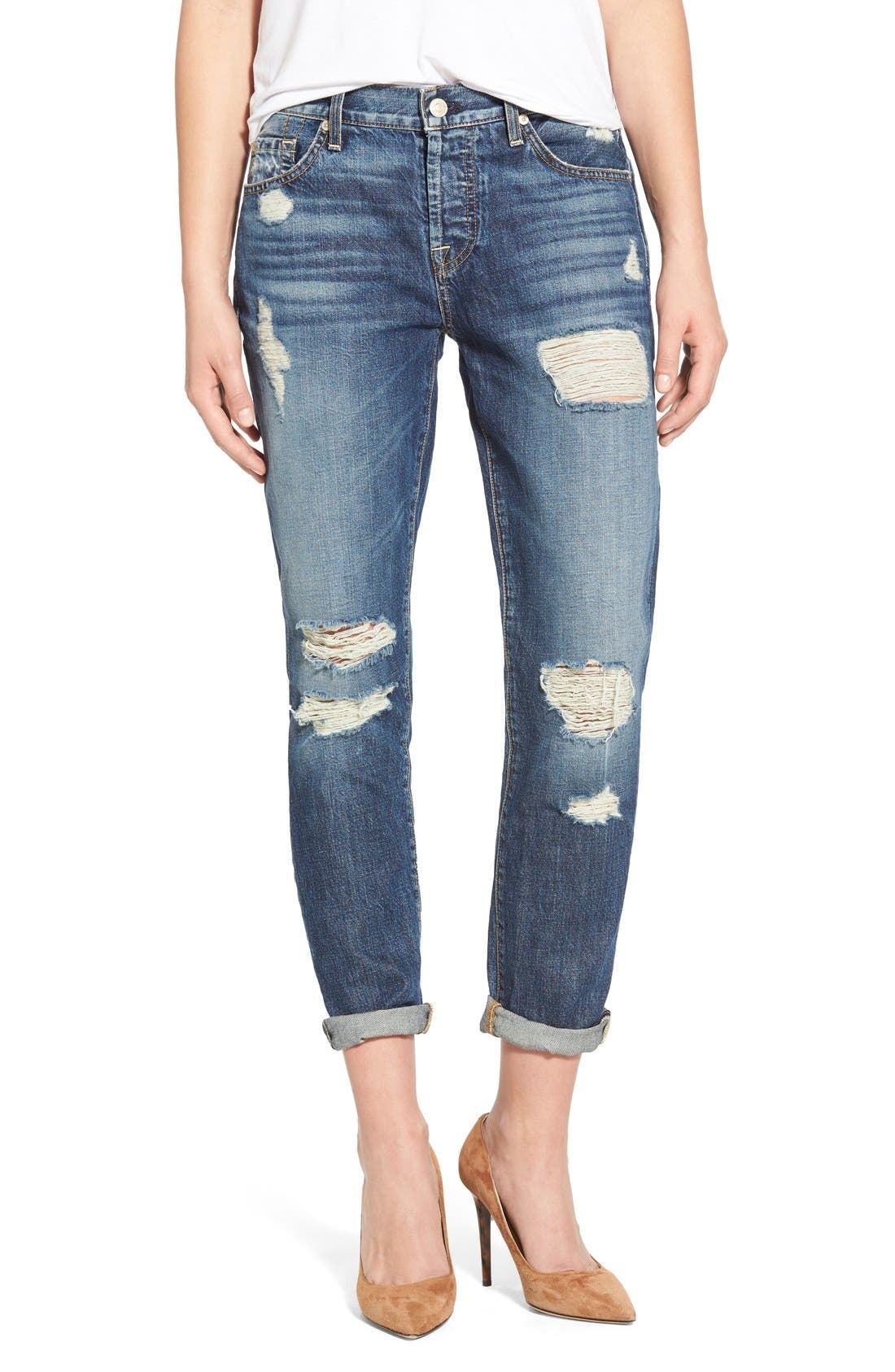 7 For All Mankind 'Josefina' Mid Rise Boyfriend Jeans (Women) | Nordstrom