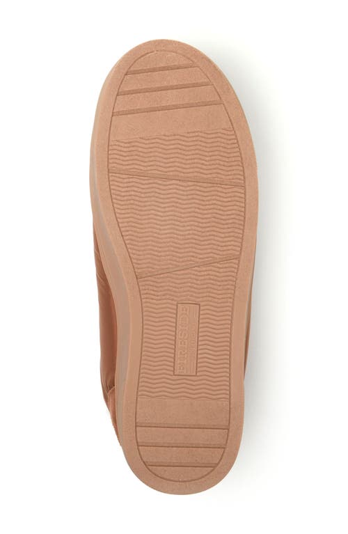 Fireside By Dearfoams Warm Up Water Resistant Genuine Shearling Lined Slipper In Brown