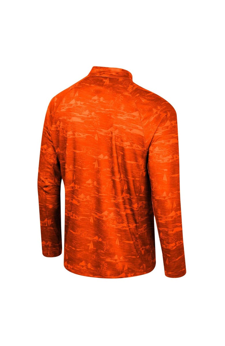 COLOSSEUM Men's Colosseum Orange Syracuse Orange Carson Raglan Quarter-Zip Jacket, Alternate, color,