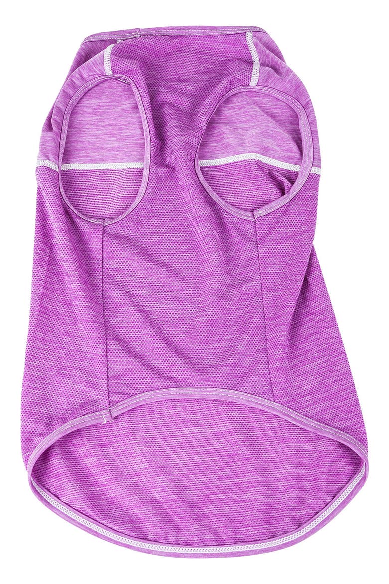 ACTIVE 'Aero-Pawlse' Heathered Tank Top, Alternate, color, MAROON/ PURPLE