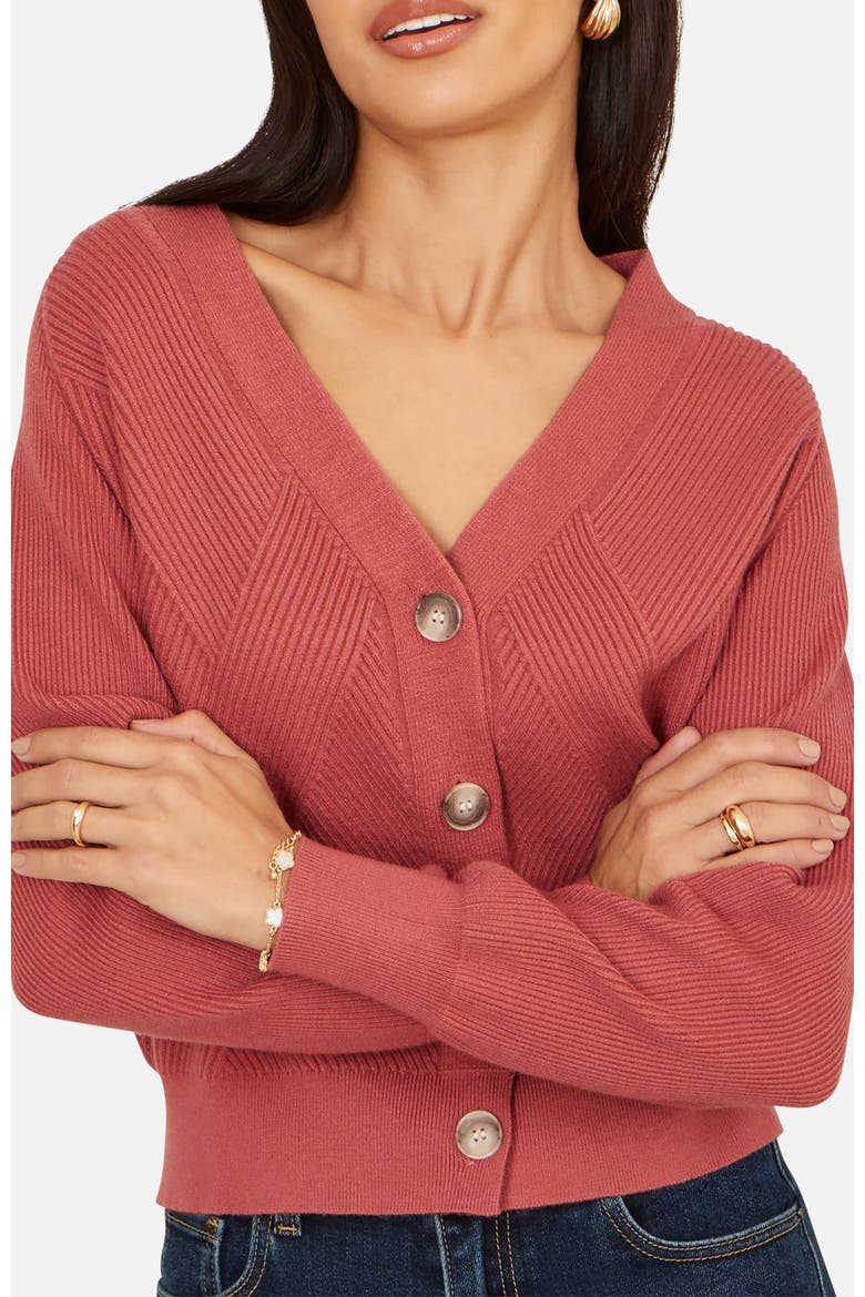 Relaxed Fit With Stitch Detail Cardigan, Alternate, color, Rose Pink